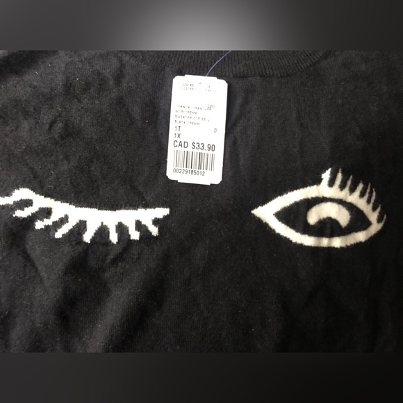 Forever 21 Eyelash Wink Short Sleeve Sweater/Shirt - Picture 3 of 3